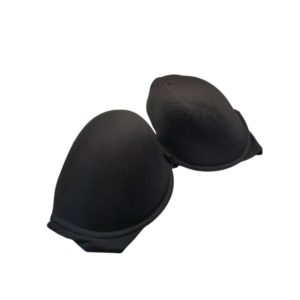 Cacique Black Intuition Full Coverage Strapless Bra Size 46DD